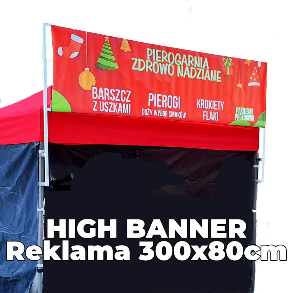 High Banner 3m | Reklama z nadrukiem